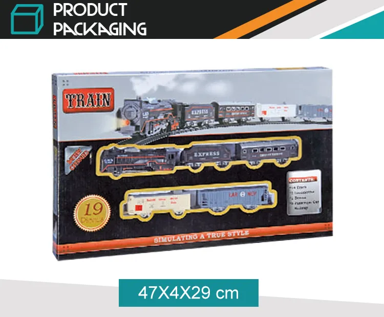 Kids Favour Birthday Gift 5 Carriages Scrap Train Rail Cheap Electric Cars Toys for Sale
