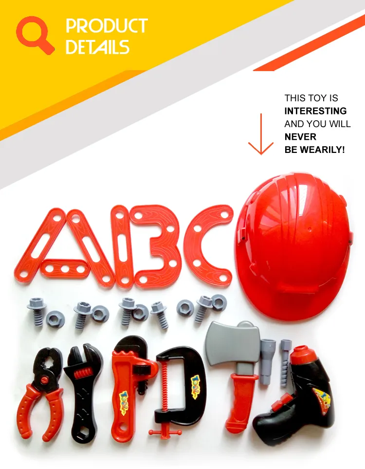Children Pretend Fire Control Set Plastic Firefighting Tool Toy with Fireman Helmet Hat