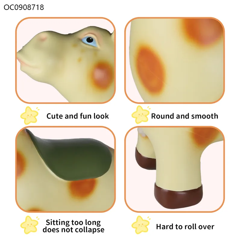 Wholesale Plastic Baby Kids Popular Animal Cartoon 3D Giraffe Sofa Seat Chair Toy