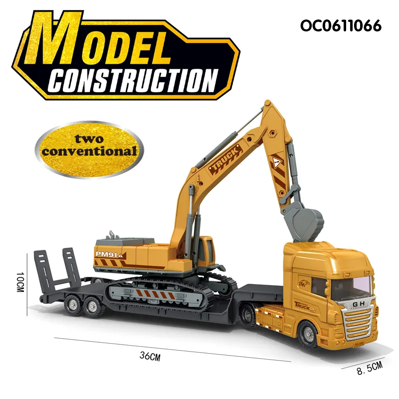 Wholesale Children Miniature Scale Construction Friction Kids Plastic Toy Car Model