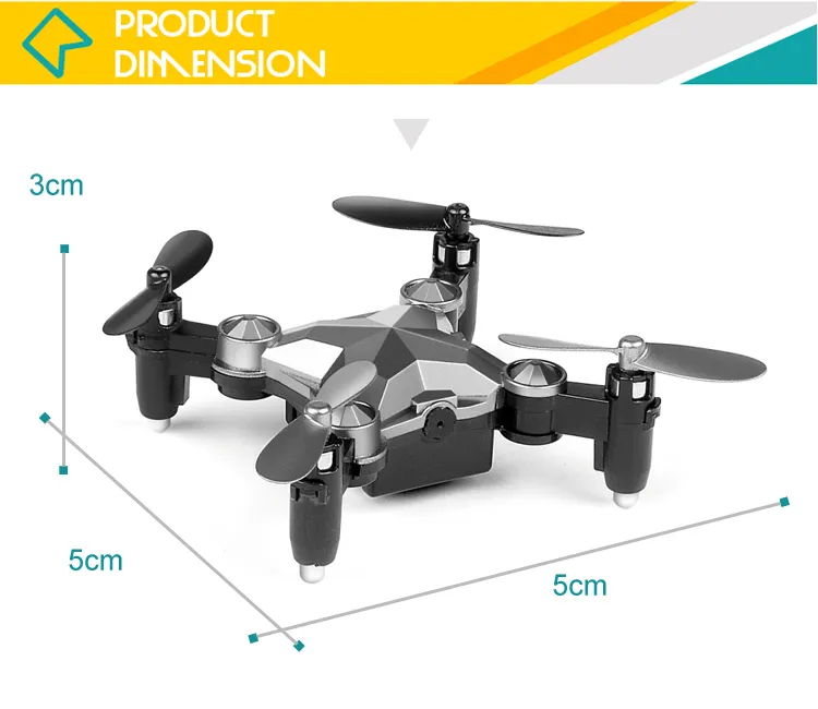 Wholesale Mini Watch Foldable Quadcopter Flying Drone Toy with Camera
