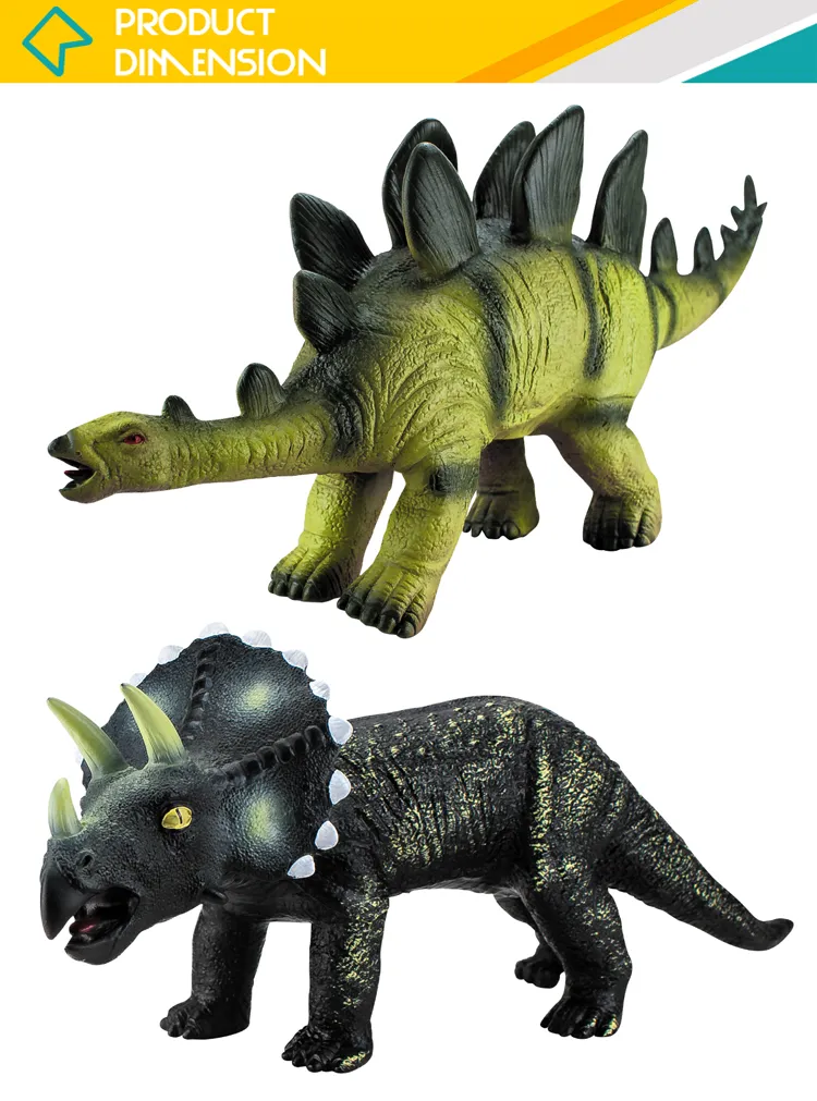 Simulation Appearance IC Roar Sound Soft Rubber Kids Dinosaur Toys Filled with Cotton