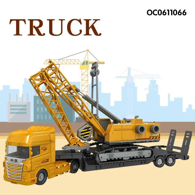Wholesale Children Miniature Scale Construction Friction Kids Plastic Toy Car Model