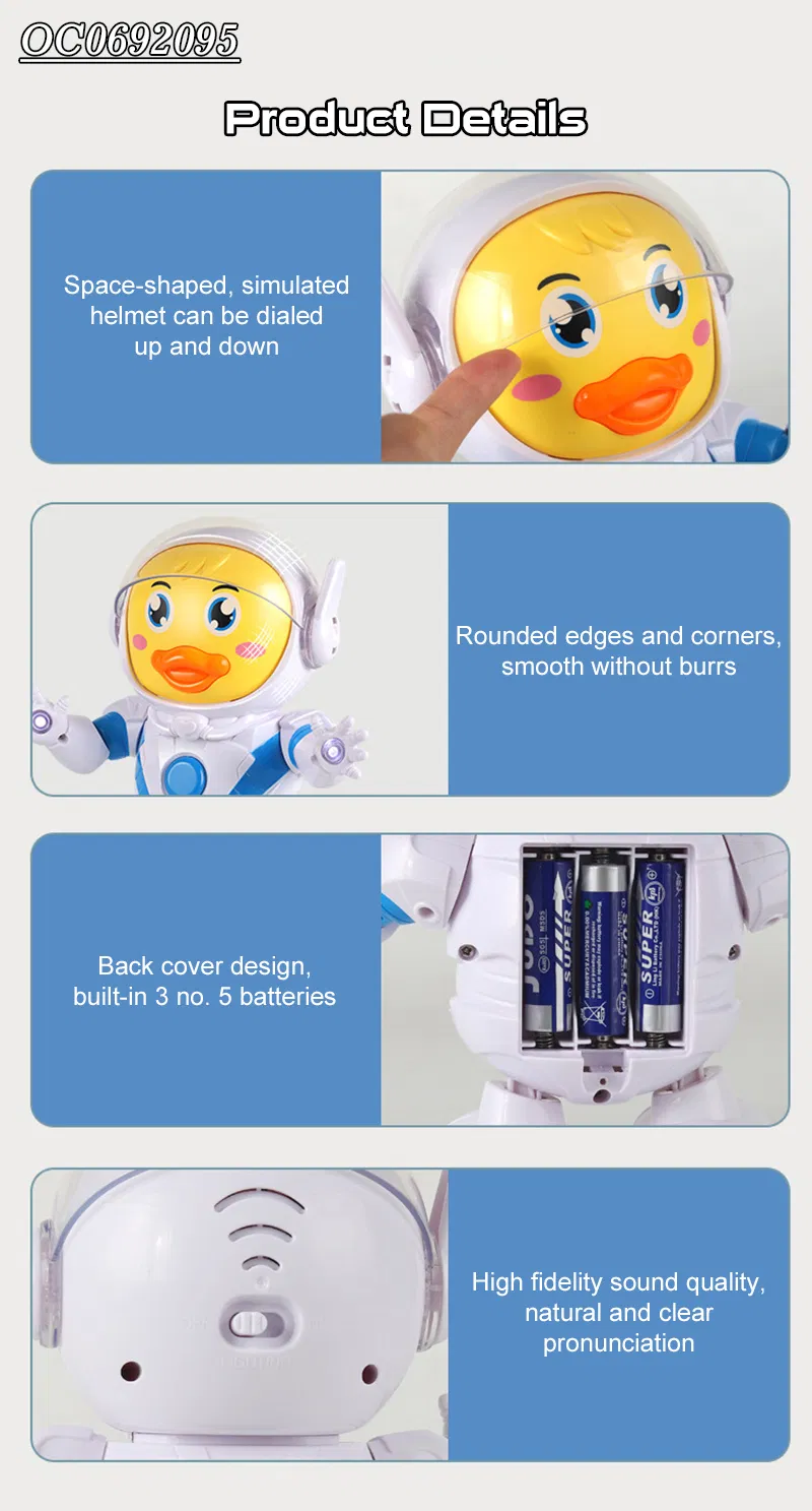 Wholesale Battery Operated Dancing Intelligent Smart Robot with Light and Music
