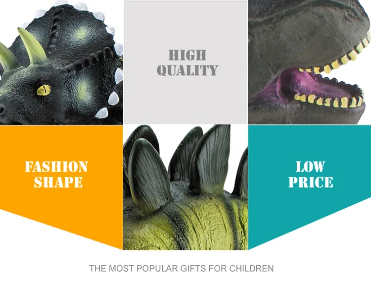 Simulation Appearance IC Roar Sound Soft Rubber Kids Dinosaur Toys Filled with Cotton