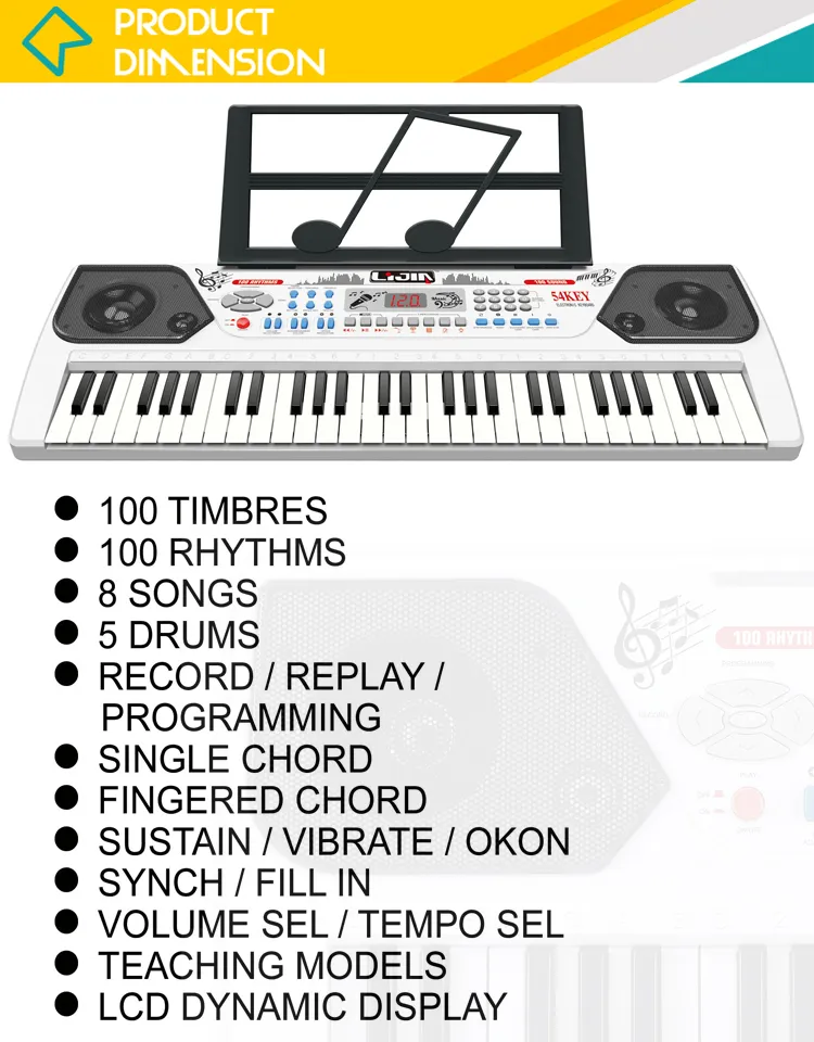Wholesale Interactive Musical Plastic Piano Toy Keyboard Music Electronic Organ