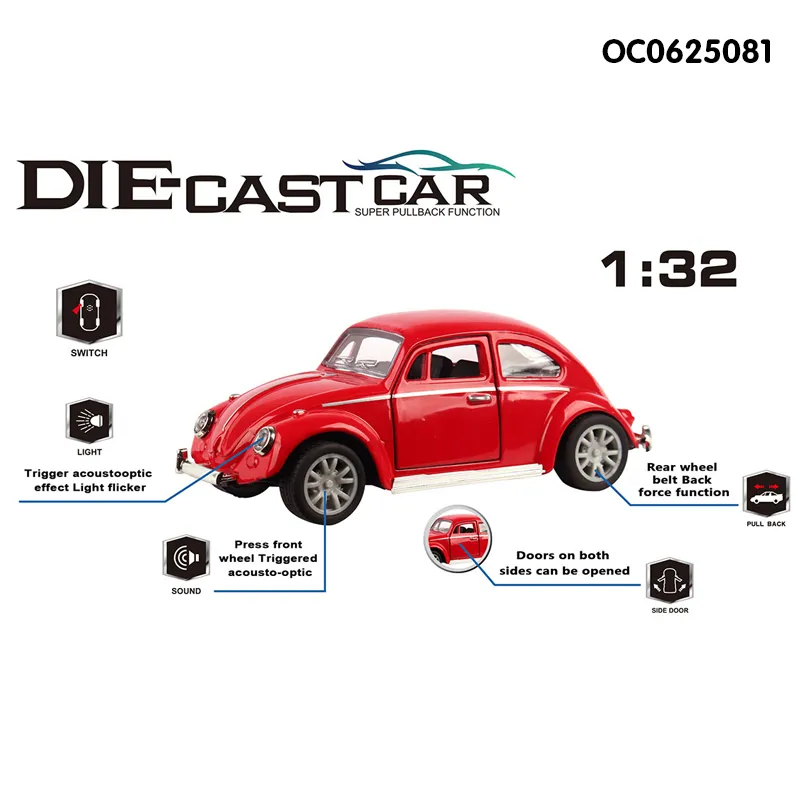 Wholesale Miniature Diecast Die Cast Metal Classic Car Model 1: 32 Scale Car