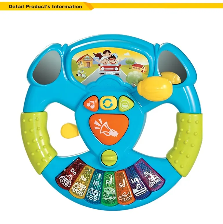 Baby Children Plastic Interesting Educational Kids Steering Wheel Toys with Sound