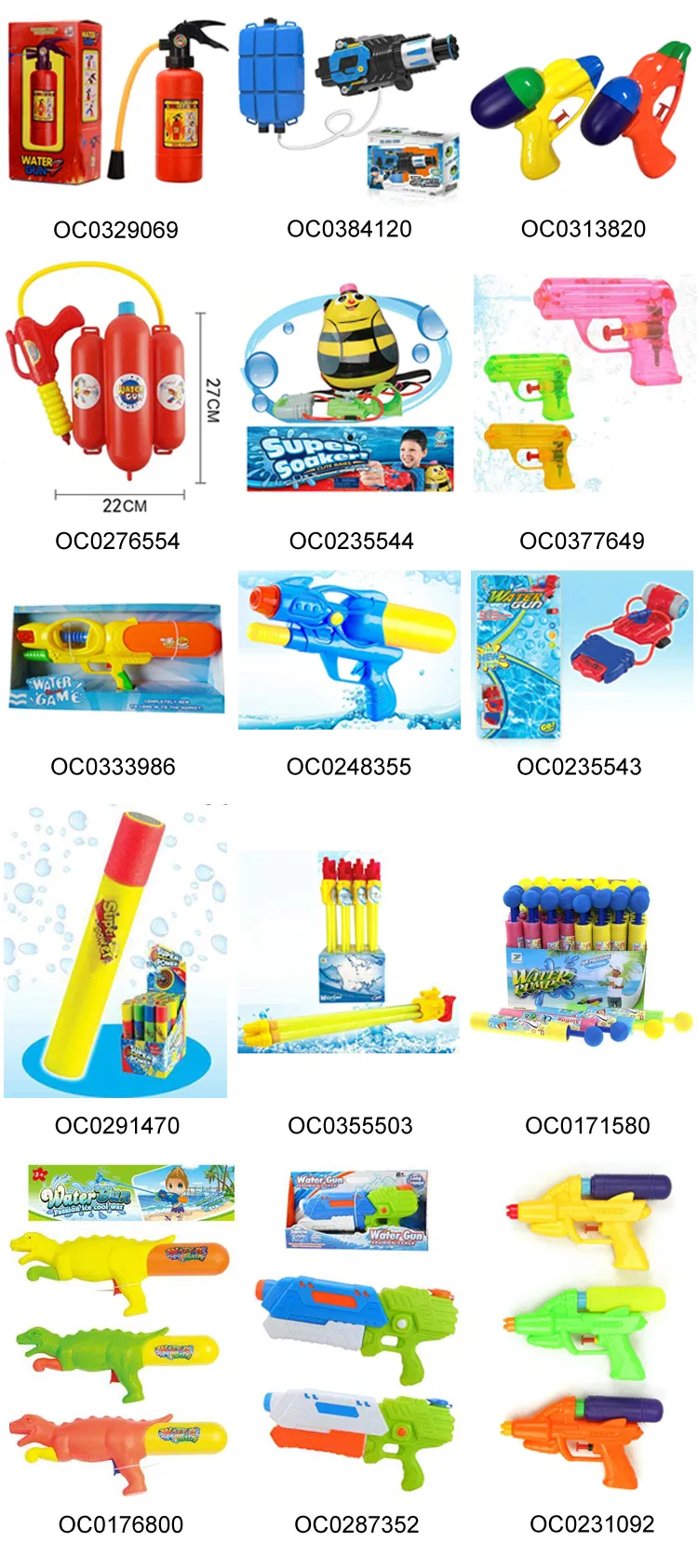 Cheap Outdoor Summer Holiday Wholesale Cheap Big Colorful Plastic Water Gun Toys
