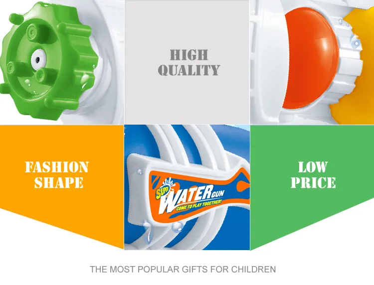 High Capacity Summer Beach Shooting Game Kids Gift Plastic High-Pressure Toy Water Gun for Children
