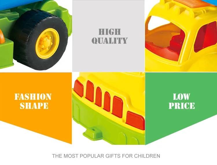 Wholesale Creative Play Beach Bucket and Spade Sand Sea Animals Hand Push Truck Plastic Outdoor Toy