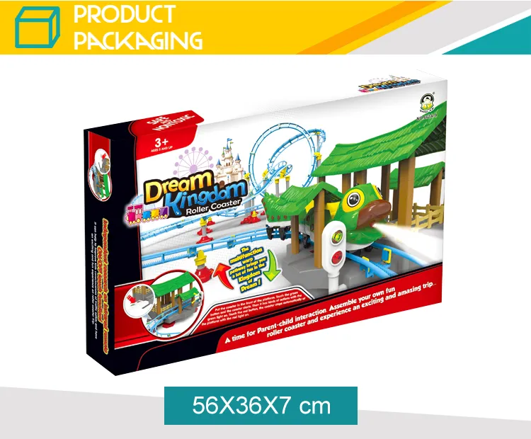 Children Crazy Battery Operated Track Mini Roller Coaster Toys with Lovely Insect Train
