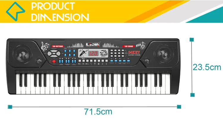 Wholesale Interactive Musical Plastic Piano Toy Keyboard Music Electronic Organ