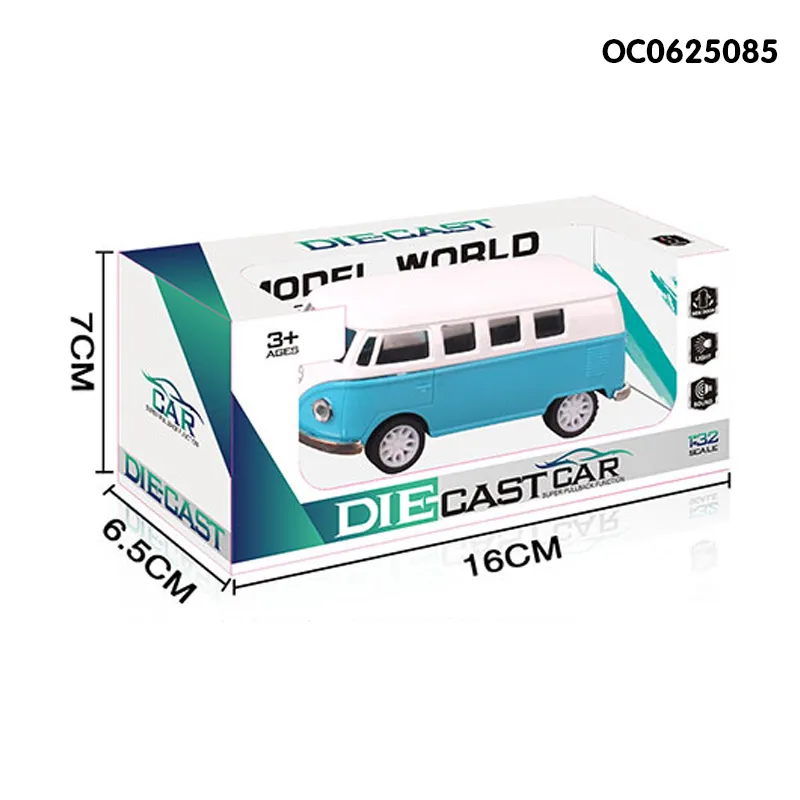 Wholesale 1: 32 Scale Children Miniature Diecast Model China Toy Metal Car with Light Sound