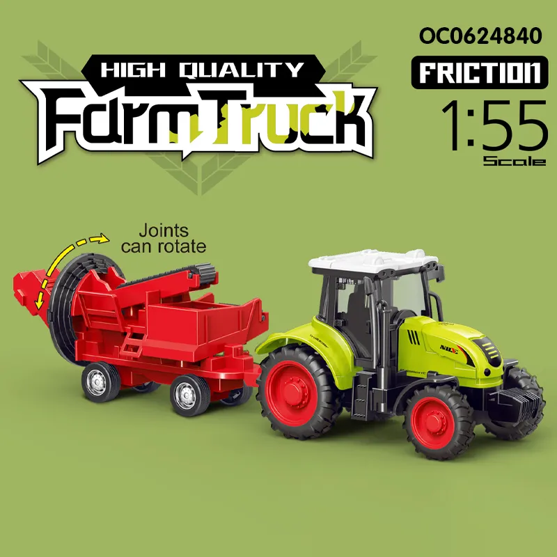 Wholesale 3 Pieces Construction Friction Simulation Farm 1: 55 Scale Children Car Toy Set