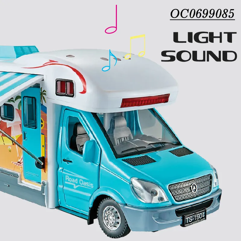 Wholesale 1: 24 Scale Die Cast Metal Truck Alloy Metal Small Car Diecast Car Toys with Light Sound