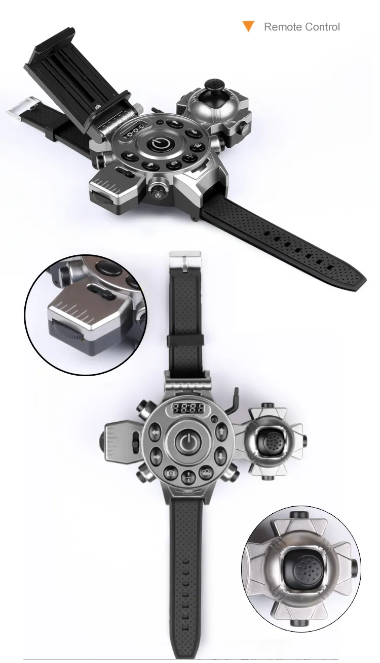 Wholesale Mini Watch Foldable Quadcopter Flying Drone Toy with Camera