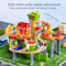 Assemble Electric Racing Car Adventure Slot Toy Track Gift Toys for Boys with Light