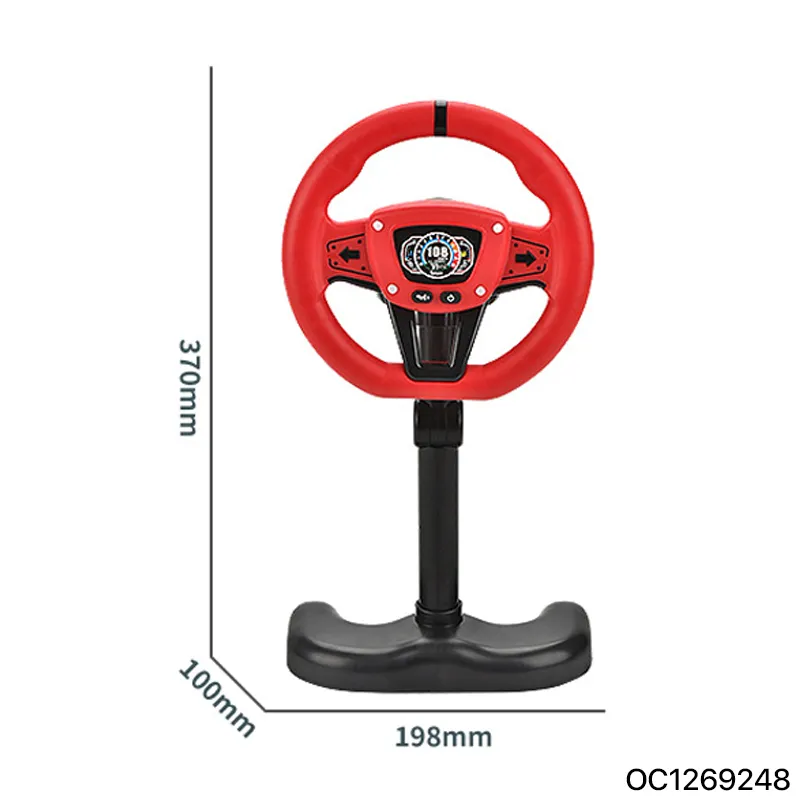 Wholesale Interesting Child Educational Montessori New Pretend Toys Game Car Key Kids Electric Steering Wheel Toy