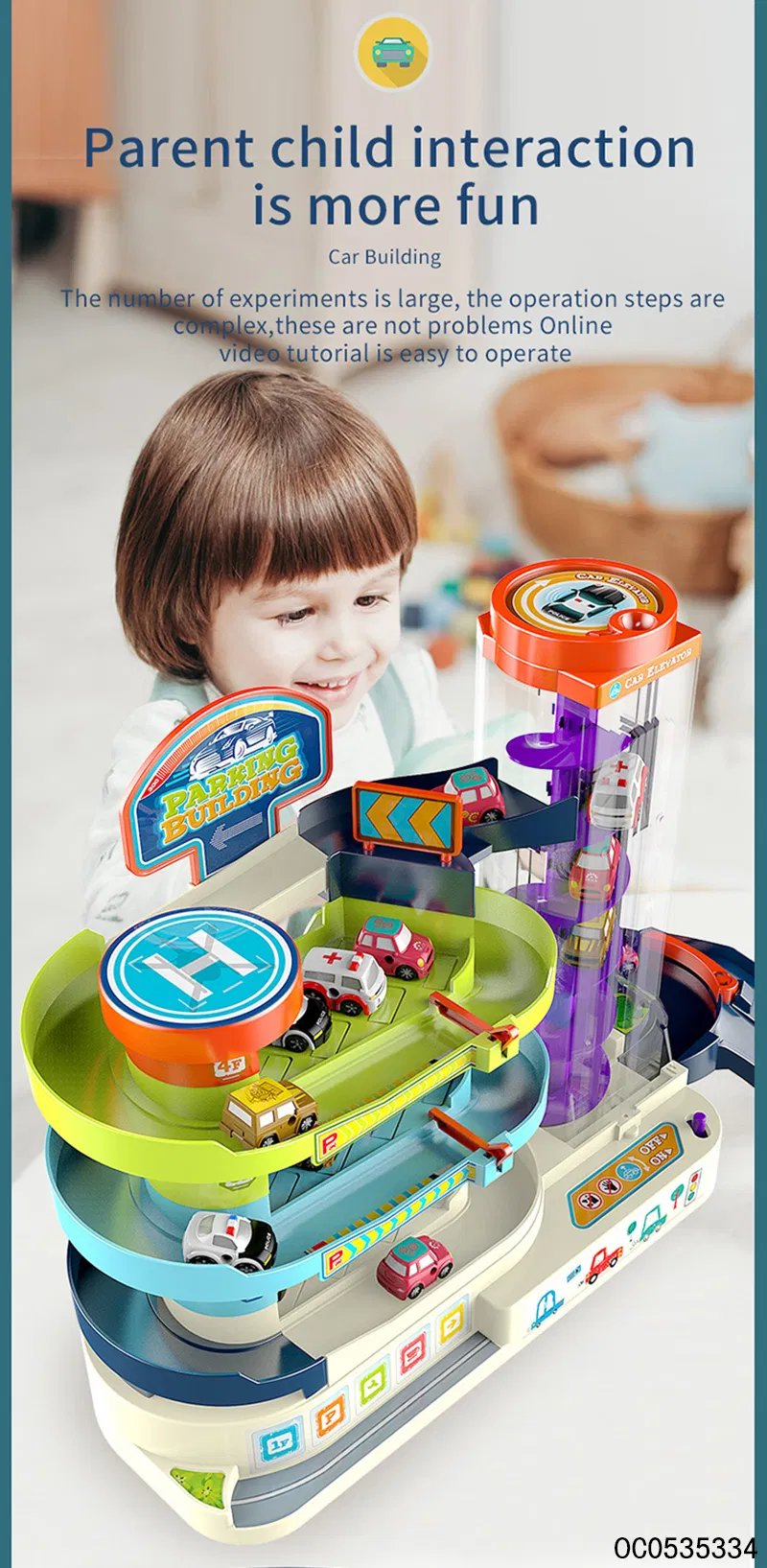 Electric Slot Adventure Car Racing Train Tracks Toys for Kids with Light Music