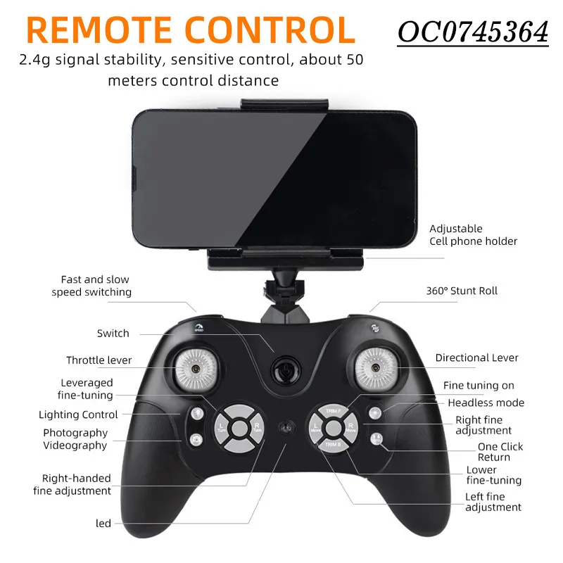 Wholesale Children Remote Control Quadcopter RC Flying Drone Plane Toy with WiFi Camera