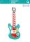Wholesale Plastic Musical Instruments Electric Kids Music Toy Guitar for Children
