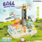 Ball Track Hand Eye Coordination Training Brain Adventure Games Toys for Infant with Tower Crane Toy