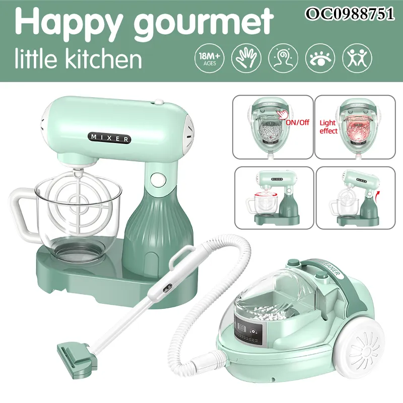 Wholesale Children's Toy Cleaner Role Play Pretend Kids Cleaning Play Toy with Light and Sound