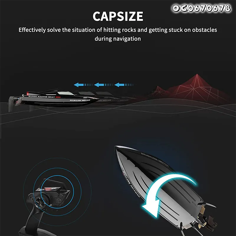 High Quality Plastic Speed Water Model Racing RC Remote Control Boat Toy