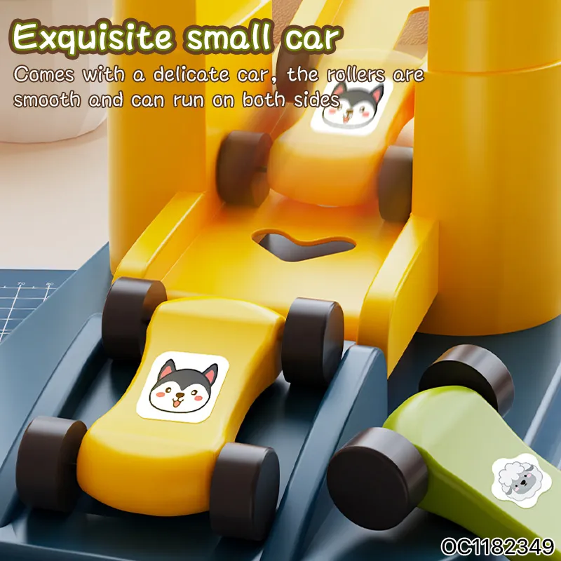 Early Educational Toys Eye Hand Coordination New Baby Sliding Car Track Assembly Toy for Baby