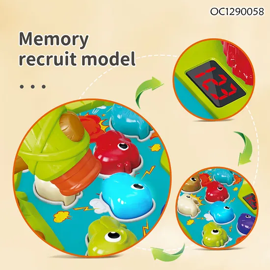 Wholesale Child Kid Educational Montessori Interactive Electric Whack a Mole Hammers Toys