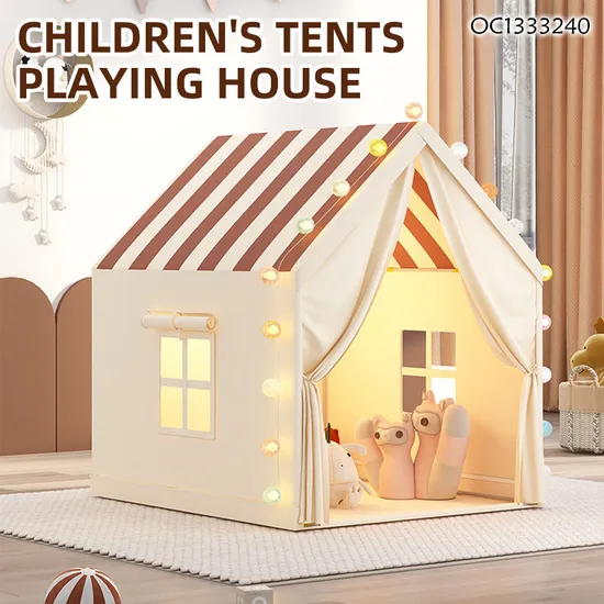 Wholesale Indoor Children Plastic Baby Role Indoor Playground for Kids Camping Playhouse with LED Light