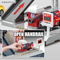 Wholesale Cartoon City Track Parking Lot Kids Fire Station Equipments Scene Set Fire Fighting Truck Toy with Plane and Fire Cars