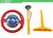 Custom Classic Electronic Intelligence Driver Kids Battery Toy Steering Wheel Game