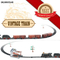 B/O Classic Plastic Train Play Set Electric Track Toy for Kids with Light Sound