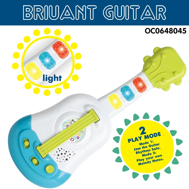 Wholesale 3 in 1 Plastic Keyboard Piano Musical Instruments Musical Toy Electric Guitars