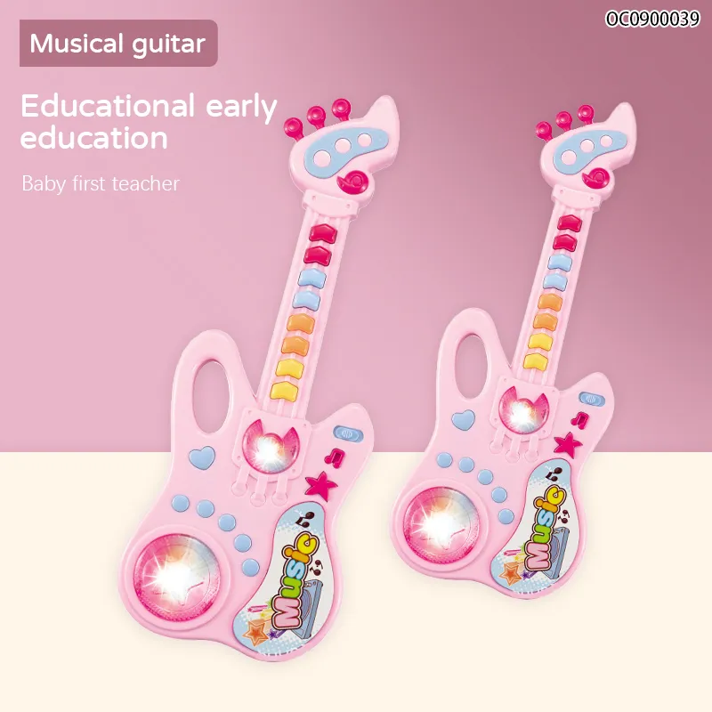 Wholesale Kids Electric Plastic Toy Electric Musical Keyboard Instrument Guitar