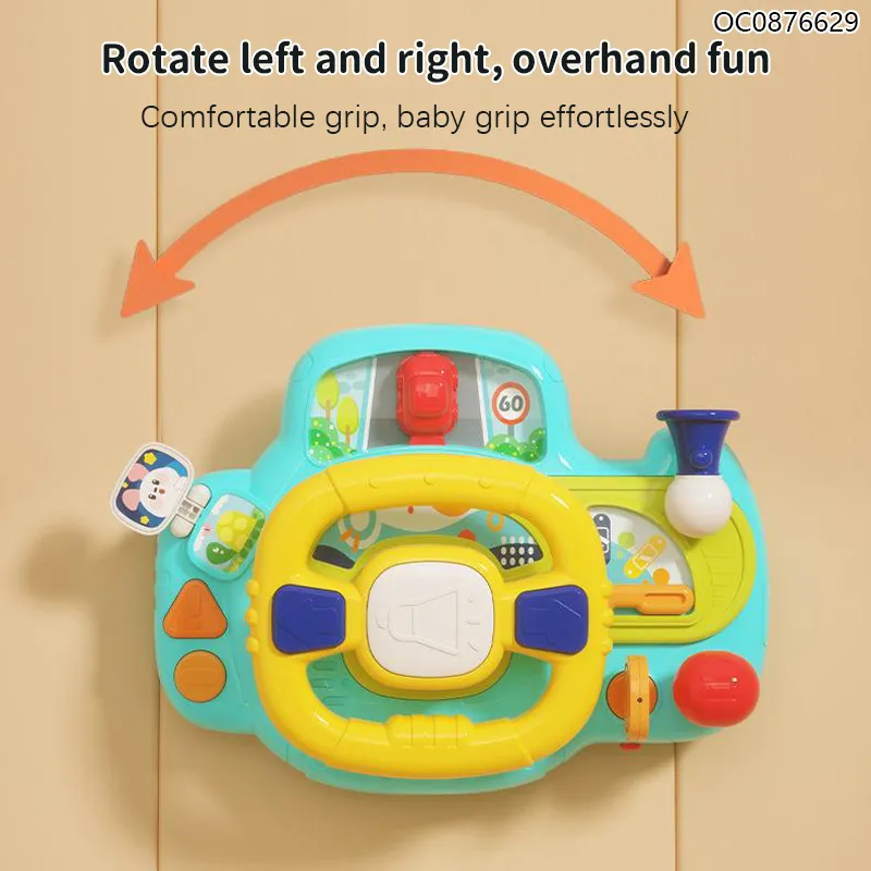 Classic Custom Intelligence Steering Wheel Baby Montessori Sensory Toys Game