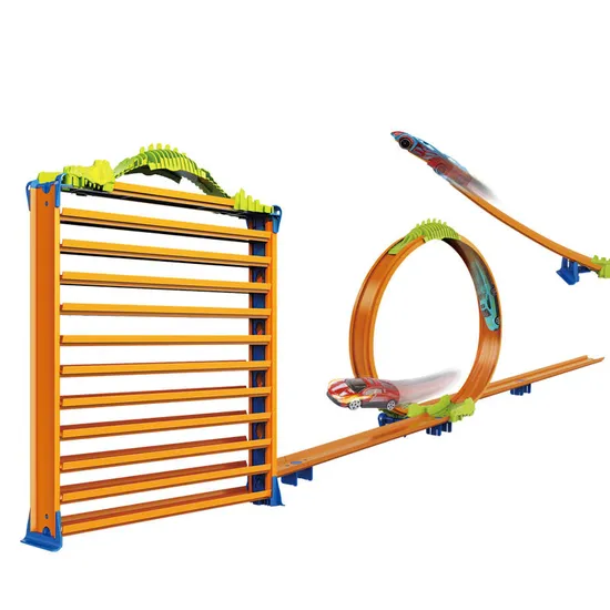 360 Degree Rotation Kid Toys Hot Selling Ejection Slot Car Race Track Toys with Alloy Cars