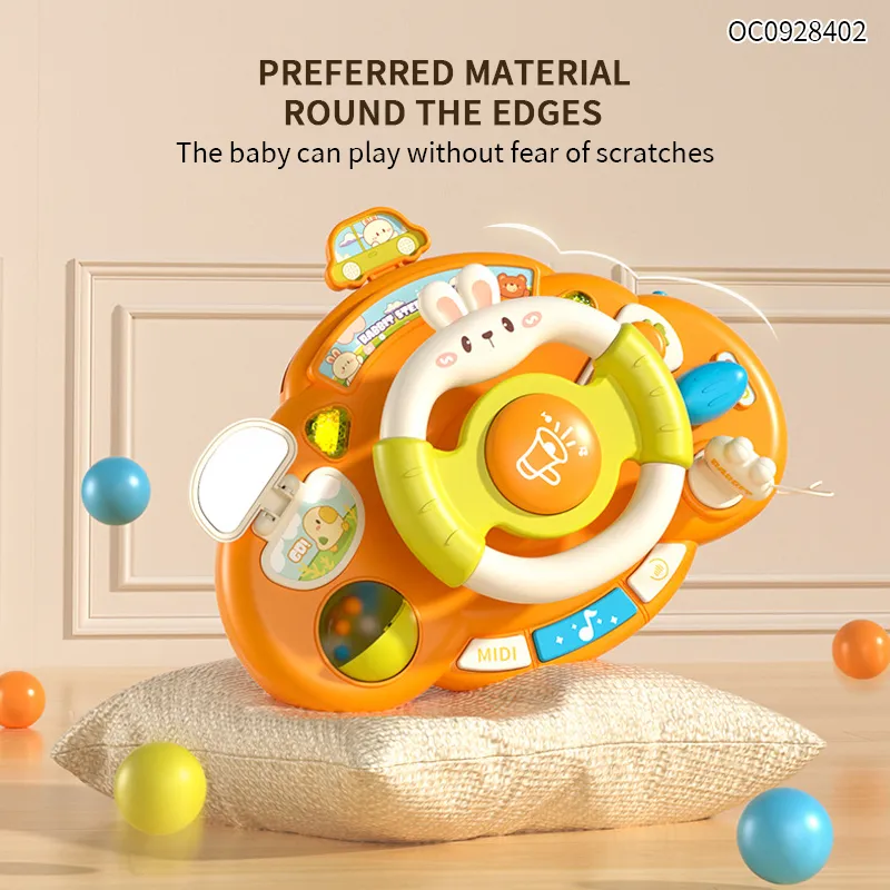 Montessori Custom Classic Interesting Kids Electronic Toys Steering Wheel Games for Baby