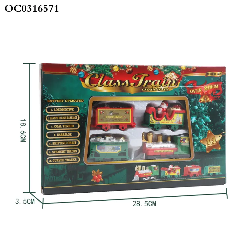 Wholesales Hot Selling Tracking Train Set Electric Toy with Light Music Christmas Gifts New Year Kids Hot Toys for Children