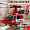 Wholesale Scale Fire Fighting Battery Operated Model Toys Helicopter for Kids with Light and Sound