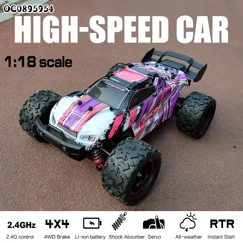 1: 18 Model off Road Vehicle Racing Car Display Drift Toys with Remote Control High Speed RC Cars Wholesale