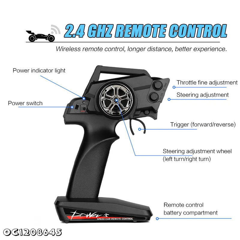 4 Wd 1: 14 Scale Remote Control RC Toy Electric High Quality Car off Road Vehicle Toys Car with LED Flash Light