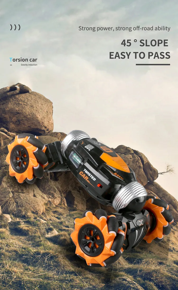 Twisted Climbing Drift Hand Gesture Controlled Stunt off Road RC Model Car for Kids