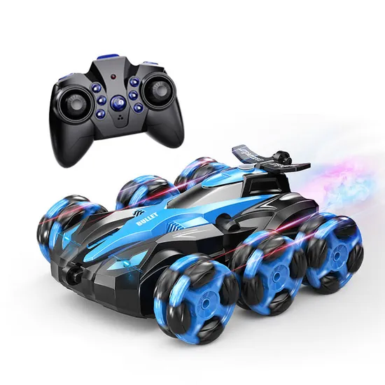 Wholesal LED Lighting Hand Gesture Sensing Remote Control 6 Wheels RC Drift Stunt Car with Music