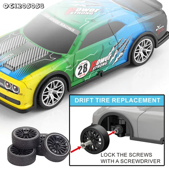 1: 22 Scale Model 360 Degree Drifting Children Kids Remote Control Electric Big Toys Car with LED Light