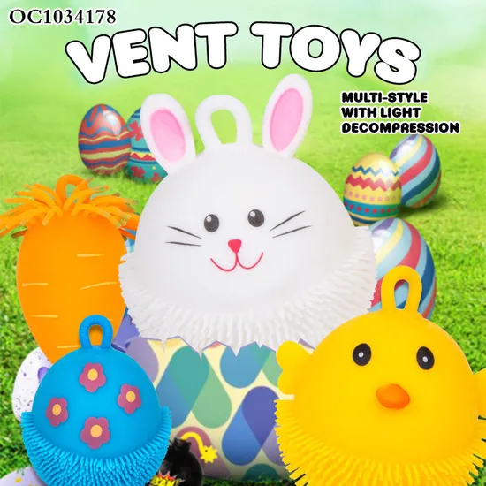 Children's Silicone Anti Stress Custom Rubber Squeeze Toys Manufacturer Stress Ball Squishy Stress Relief Toys with Light