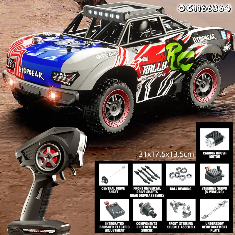 Large RC Car 1: 18 Scale High Speed off Road Remote Control 4WD Toy Drift Racing Car with Dazzling Light for Wholesale