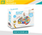 Hot Selling New Born Portable Soft Safe Cotton Bed Babyv Activity Game Carpet with Plastic Rattle